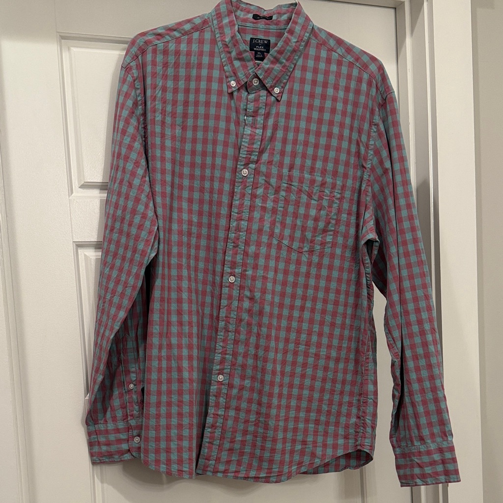 Men’s J. Crew Checkered Button-Down Shirt